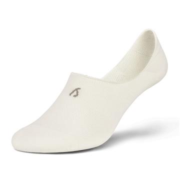 Calcetines Allbirds Trino® Sprinters No Show Hombre Blancos | MX4360FM