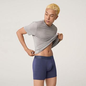 Ropa Interior Allbirds Trino® Boxer Brief Hombre Azul Marino | MX4275WY